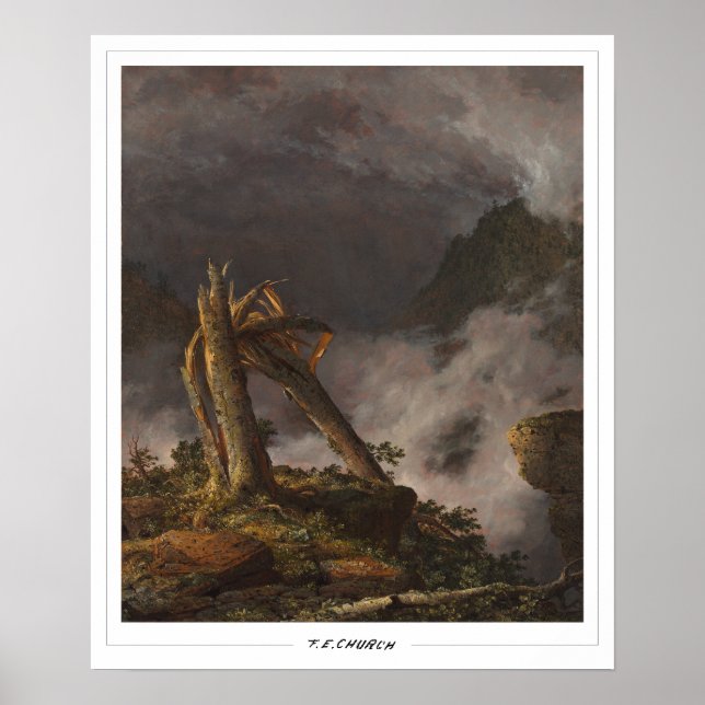 Poster Arte fina de Frederic Edwin Church #2 (Frente)