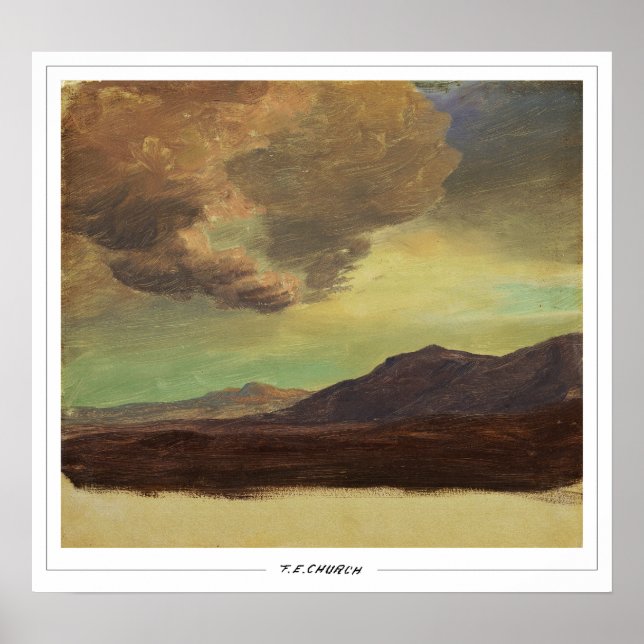 Poster Arte fina de Frederic Edwin Church #477 (Frente)