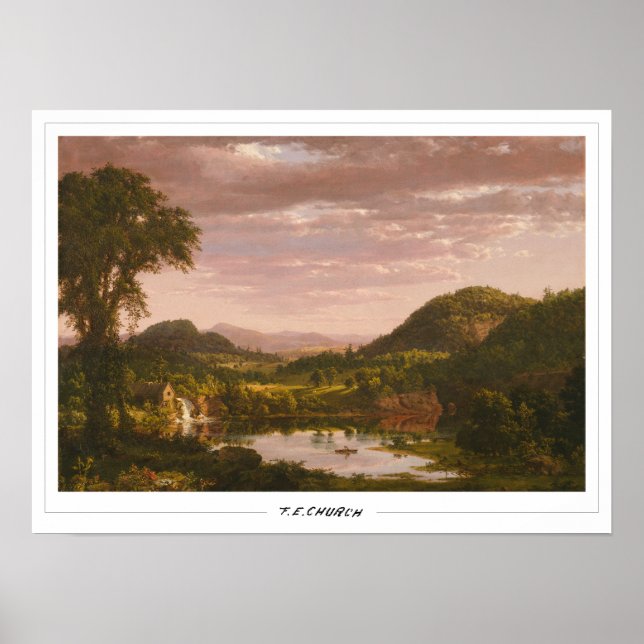 Poster Arte fina de Frederic Edwin Church #664 (Frente)
