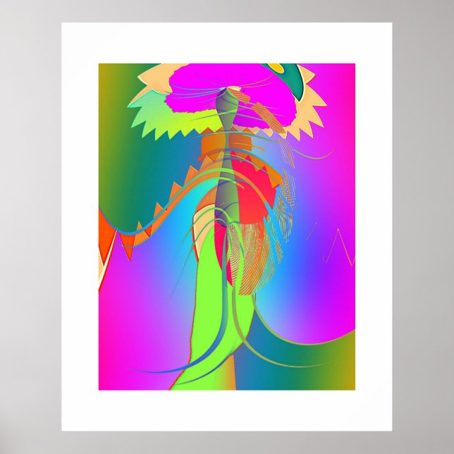 Poster Arte Flor do Jardim (Frente)