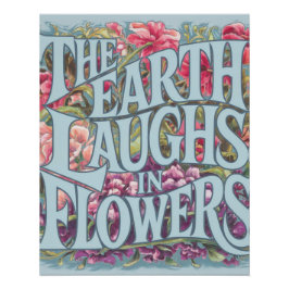 Pôster Arte Floral Brilhante Decência Doméstica Moderna