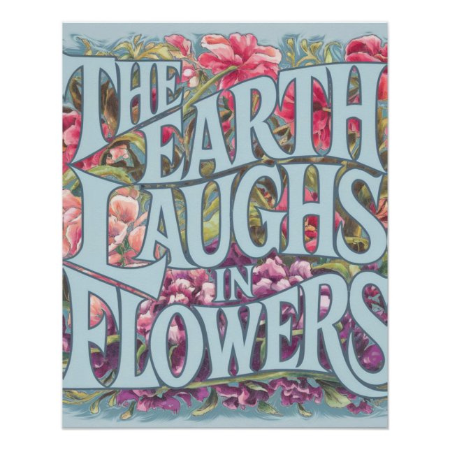 Pôster Arte Floral Brilhante Decência Doméstica Moderna (Frente)