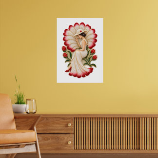 Poster Arte Floral de Parede de Luxo