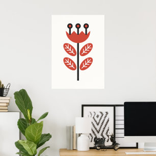 Poster Arte Floral Escandinava