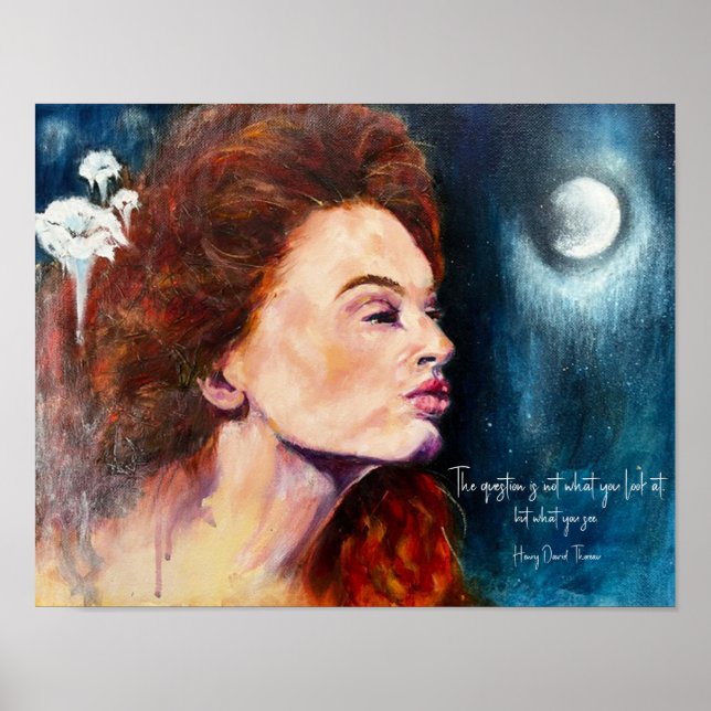 Poster Arte Floral Inspiradora (Frente)