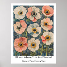 Arte Floral Personalizada "Floresça Onde Você Está