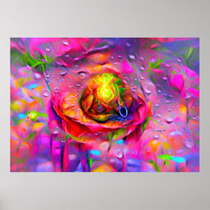 Poster Arte Floral Surreal