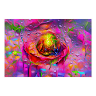 Pôster Arte Floral Surreal