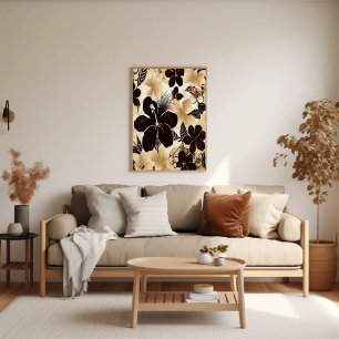 Poster Arte Floral Tropical Hawain