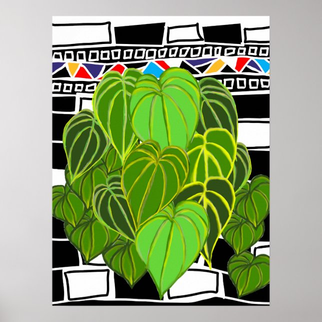 Poster Arte Floral Tropical Ousada (Frente)