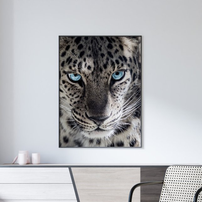 Poster Arte Fotográfica de Leopardo Azul (Criador carregado)