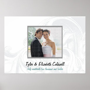 Poster Arte Fotográfica de Muro de Rolagem Elegante