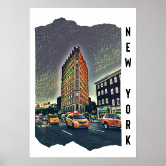 Poster Arte Fotográfica Estética da Cidade de Nova York
