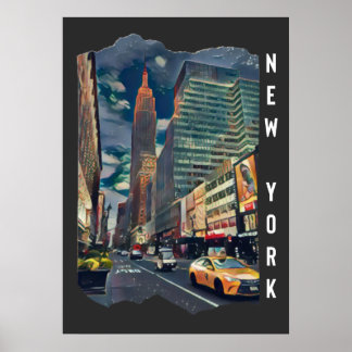 Poster Arte Fotográfica Estética da Cidade de Nova York