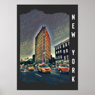 Poster Arte Fotográfica Estética da Cidade de Nova York