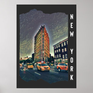 Poster Arte Fotográfica Estética da Cidade de Nova York