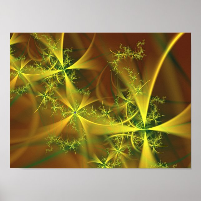 Poster Arte Fractal Abstrato Legal (Frente)