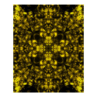 Arte Fractal de Energia Sagrada Dourada