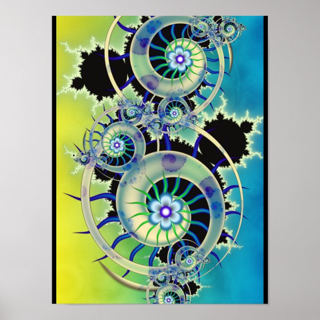 Poster Arte Fractal de Mandelbrot (Frente)
