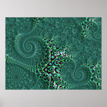 Arte Fractal De Octopus Molhado Brilhante