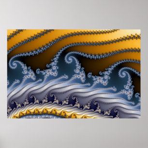 Poster Arte Fractal do Windswept