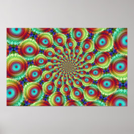 Poster Arte Fractal Psicodélico