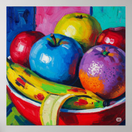 Poster Arte Fruta Mensal