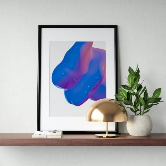 Poster Arte Futurística Moderna dos anos 80 Holográfica (Criador carregado)