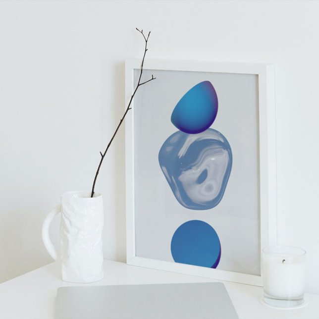 Poster Arte Futurística Moderna dos anos 80 Holográfica (Criador carregado)