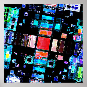 Pôster Arte Geométrica Abstrato