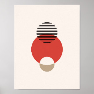 Poster Arte Geométrica Abstrato Escandinava