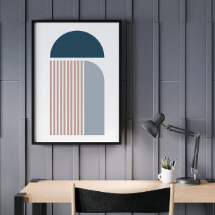 Poster Arte Geométrica Contemporânea Abstrata Moderna