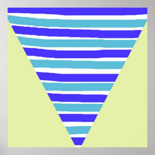 Poster arte geométrica da abstrato