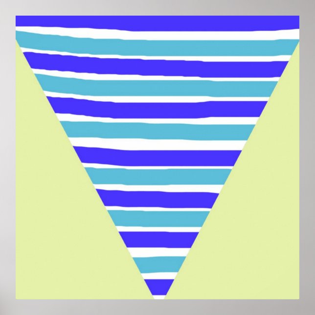 Poster arte geométrica da abstrato (Frente)