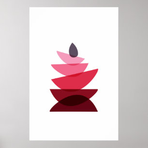 Poster Arte Geométrica de Rock Escandinávia