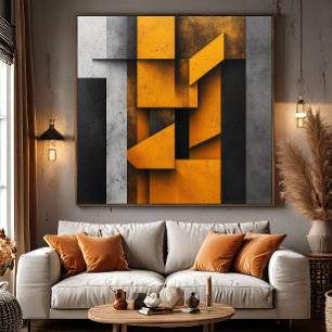 Poster Arte Geométrica Industrial