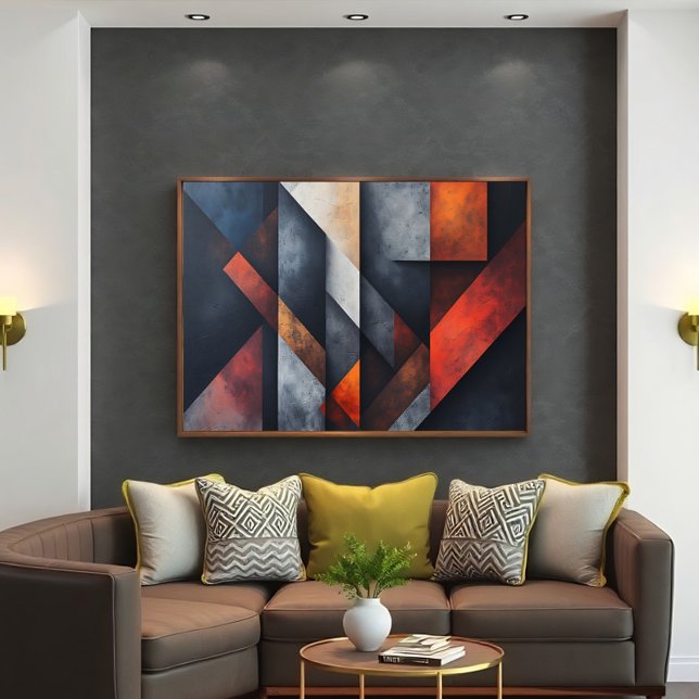 Poster Arte Geométrica Industrial (Criador carregado)