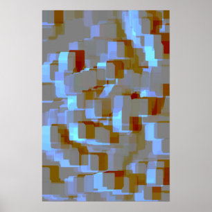 Pôster Arte Geométrica "Koi Pond"