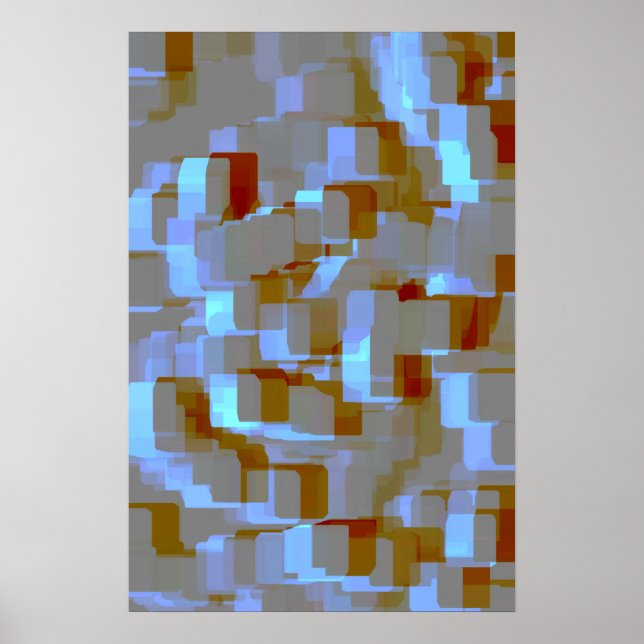 Pôster Arte Geométrica "Koi Pond" (Frente)