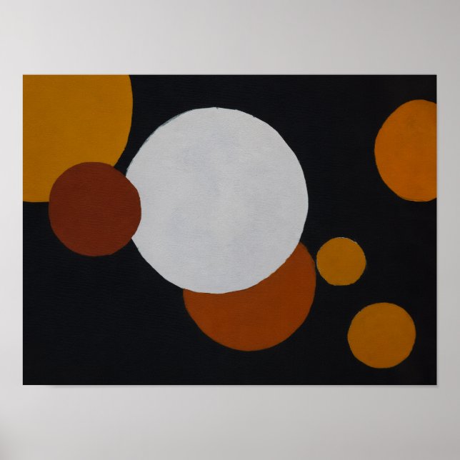 Poster Arte Geométrica Minimalista de Meados do Século (Frente)