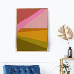 Poster Arte Geométrica Moderna de Bloco de Cores em Verde<br><div class="desc">Um vívido e vibrante design gráfico geométrico de triângulos e formas numa bela paleta de cores arrojadas de pinks,  amarelos e verdes. Basta clicar em personalizar para adicionar texto ou imagens. Contacte-me com quaisquer perguntas ou pedidos.</div>