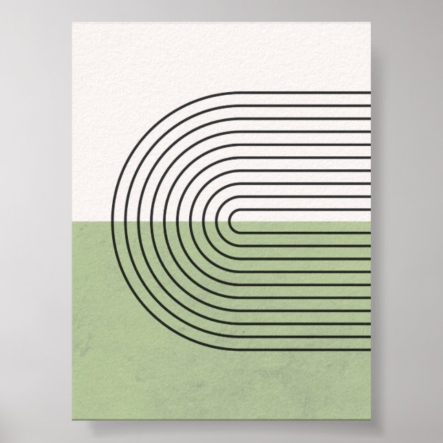 Poster Arte Geométrica Moderna de Boho Wall (Frente)