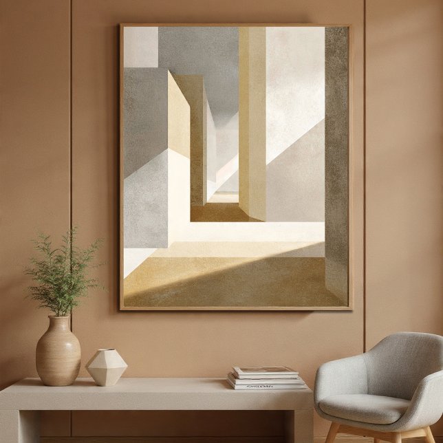 Poster Arte Geométrica para Parede de Corredor para Decor (Criador carregado)