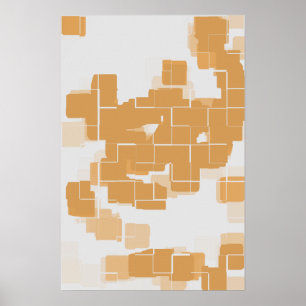 Poster Arte Geométrica "Pumpkin Pie"