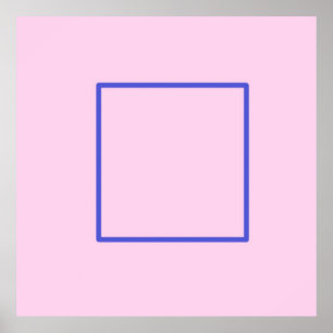 Poster arte geométrica quadrada