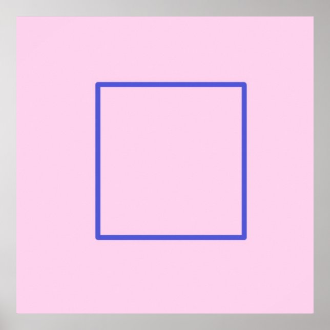 Poster arte geométrica quadrada (Frente)