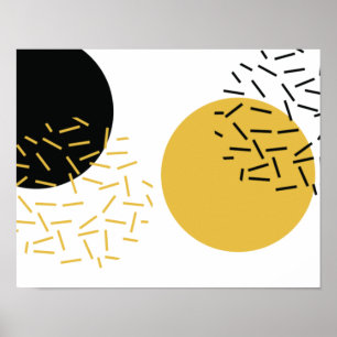 Poster Arte geométrica urbana simples, moderna e moderna