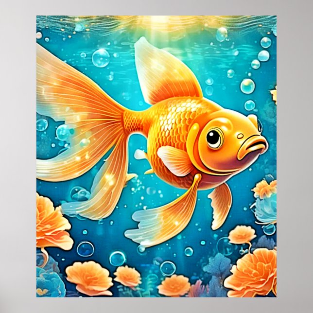 Poster Arte Goldfish Submarino (Frente)
