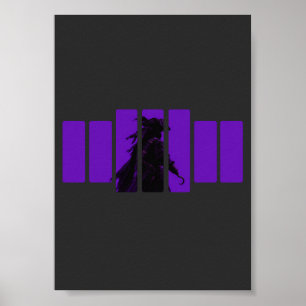 Poster Arte Gótico de Pirata Guerreiro Tático