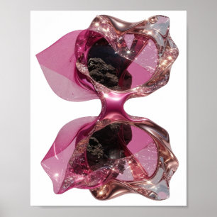 Poster Arte Gráfica ABSTRATA Prata Clássica